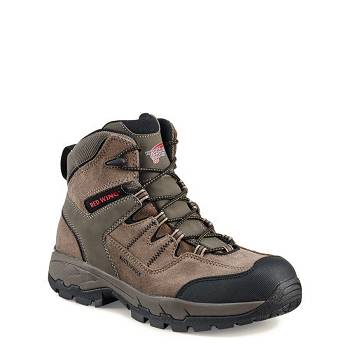 Red Wing Férfi TruHiker 6-inch Safety Toe Vízálló Bakancs Khaki